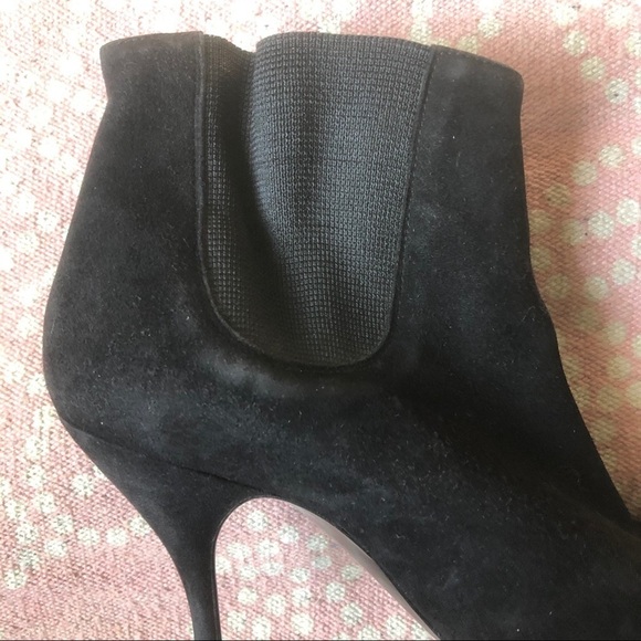 Sergio Rossi for Azzedine Alaia Ankle Booties 37 Suede Stiletto Heel Black - Picture 4 of 9